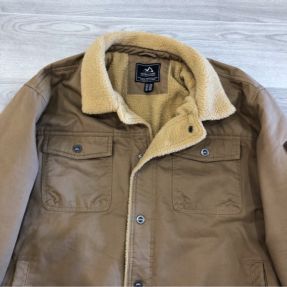 Men’s Jacket With Faux Shearling - Picture 2 of 4